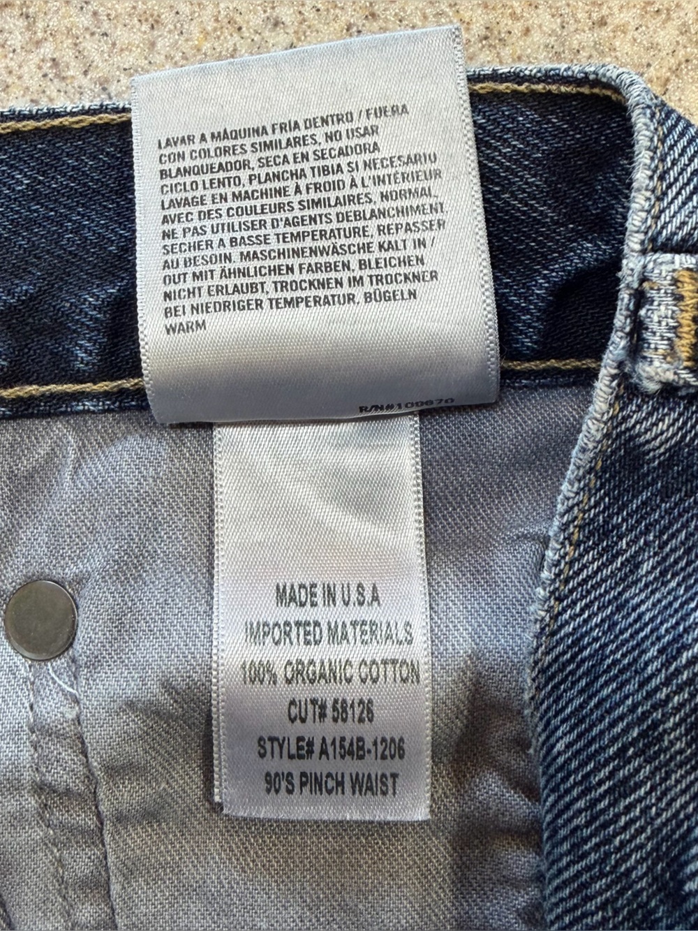 Agolde Women’s 90’s Pinch Waist High Rise Straight Jeans Size 24 - Picture 5 of 5